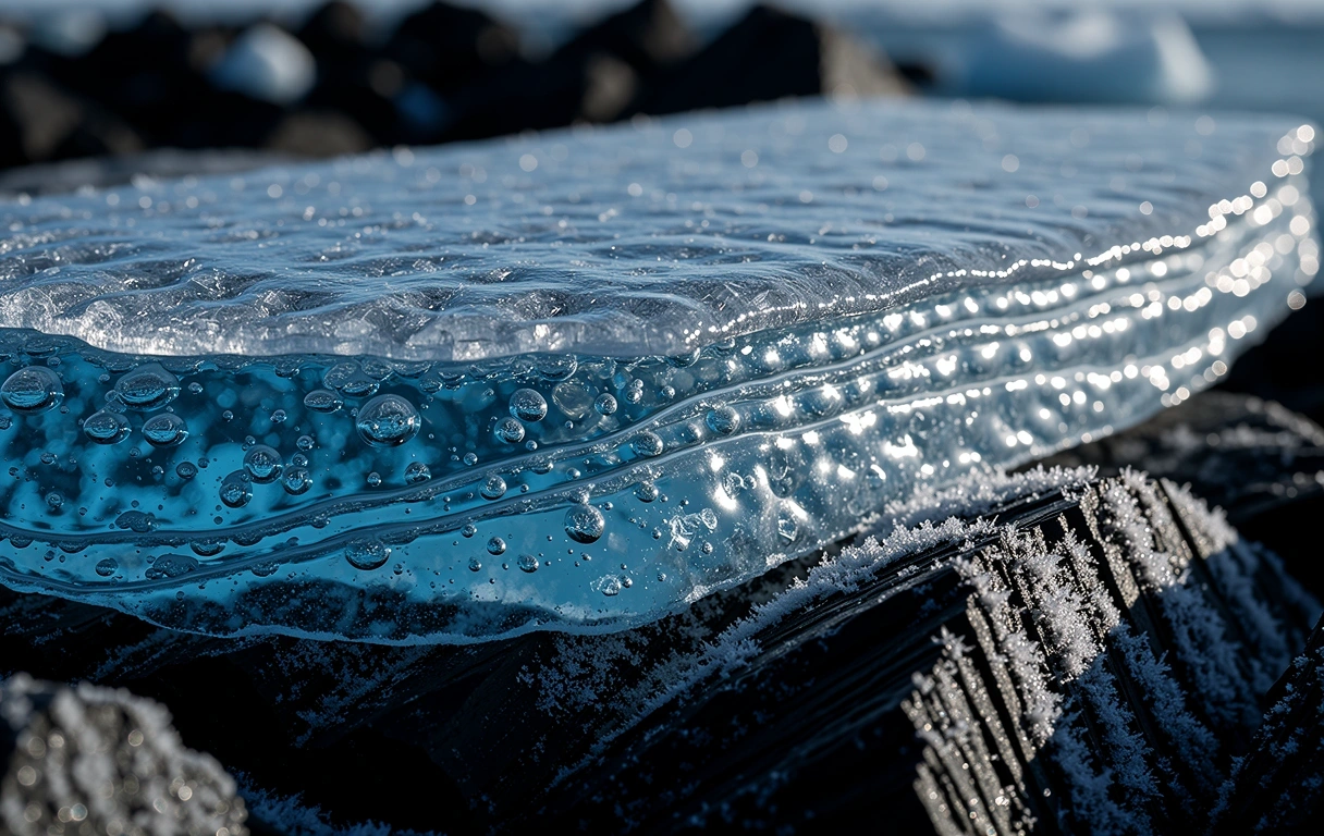 Decorative ice texture