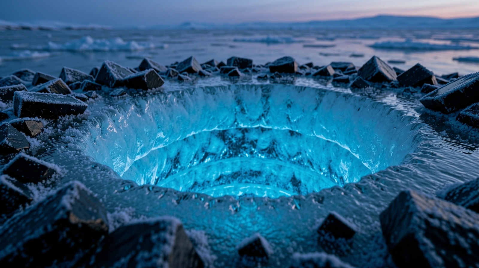 Arctic glacial landscape